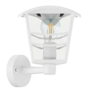 Lampy ogrodowe - Inspire Kinkiet zewnętrzny góra Palama IP44 biały E27 60W - miniaturka - grafika 1