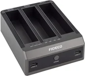 Obudowy i kieszenie na dyski twarde - Stacja dokująca Fideco Stacja Dokująca Klonująca Dysków HDD SSD 2x USB - miniaturka - grafika 1