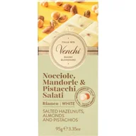 Czekolada - Venchi biała czekolada z solonymi orzechami 95g - miniaturka - grafika 1