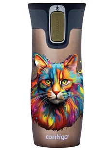 Kubek termiczny Contigo West Loop 2.0 470 ml  - Kot - Latte - Kubki termiczne - miniaturka - grafika 1