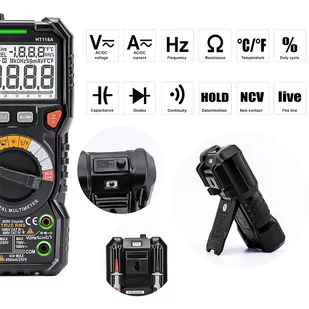 Multimetr cyfrowy KAIWEETS HT118A - Multimetry - miniaturka - grafika 11
