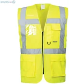 Odzież robocza - PORTWEST S476 KAMIZELKA OSTRZEGAWCZA EXECUTIVE BERLIN; ŻÓŁTY - miniaturka - grafika 1
