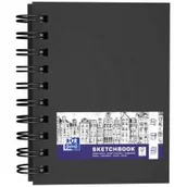 Szkolne artykuły papiernicze - Hamelin Szkicownik A6 Oxford, podwójna spirala 80 kartek - miniaturka - grafika 1