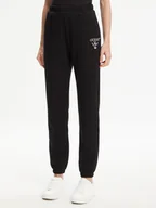 Spodnie sportowe damskie - Guess Spodnie dresowe V5RB13 KC3D2 Czarny Regular Fit - miniaturka - grafika 1