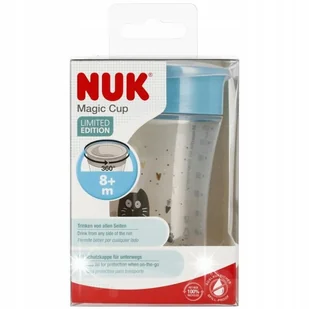 NUK KUBEK 230ml 8m+ MAGIC NIEKAPEK USTNIK 360 DO NAUKI PICIA - Kubki dla dzieci - miniaturka - grafika 1