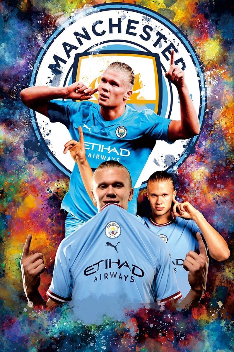 PODKŁADKA POD MYSZ Nadruk 22x18 cm Erling Haaland Manchester City Prezent