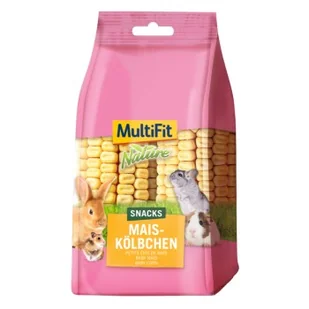 MultiFit Przekąski Nature Małe kolby kukurydzy 2 szt - Karma dla gryzoni - miniaturka - grafika 1