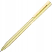 Długopisy - ZŁOTY DŁUGOPIS ŻELOWY z niebieskim wkładem GOLD - miniaturka - grafika 1