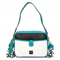 Torebki damskie - Torebka Damska EGO Na Ramię Listonoszka Pojemna Skóra Naturalna Kolorowa - miniaturka - grafika 1