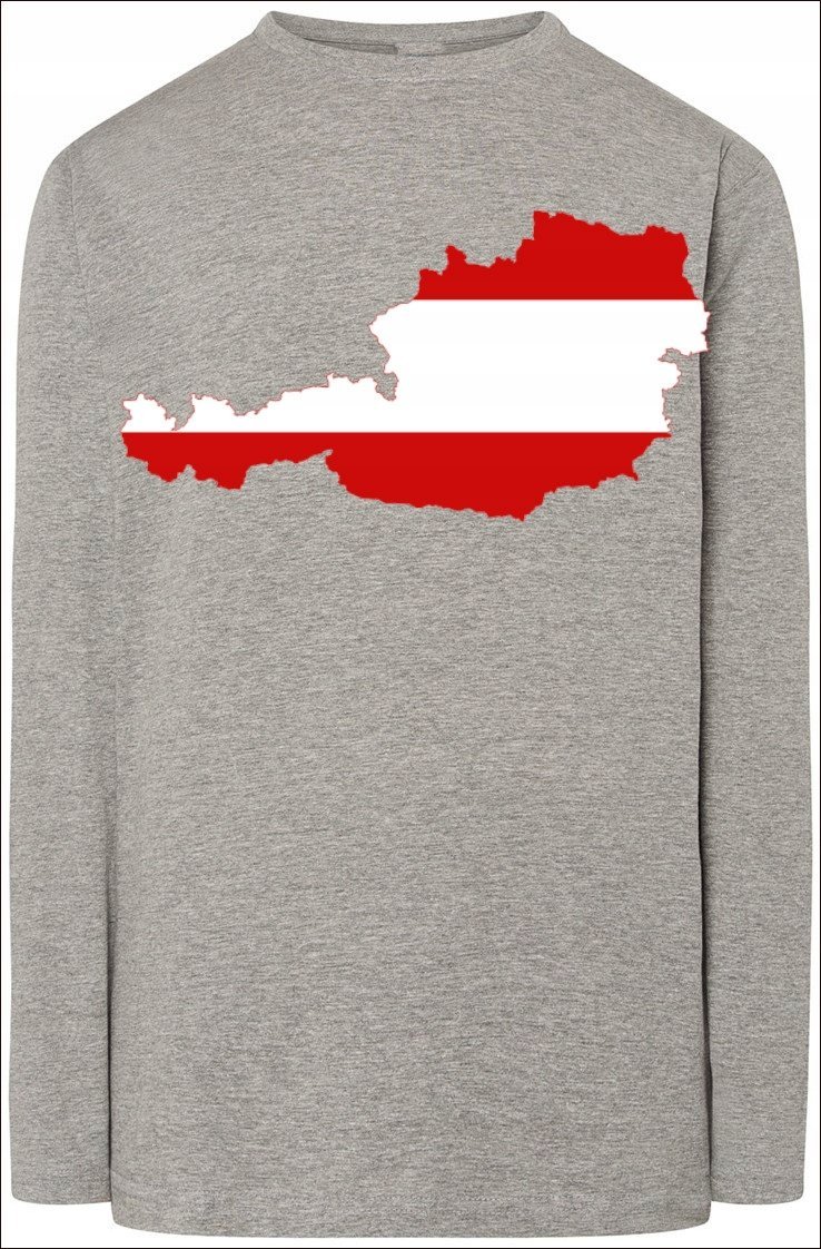 Austria Męska Modna Bluza Longsleeve Nadruk R.S