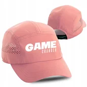 Czapki i chusty sportowe męskie - Czapka do Biegania Przewiewna GAME CHANGER Róż Wz - miniaturka - grafika 1