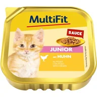 Mokra karma dla kotów - MultiFit Junior Sauce Kurczak 64x100 g - miniaturka - grafika 1