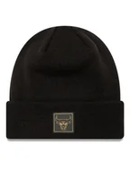 Czapki damskie - New Era Czapka Chicago Bulls Metallic Badge Cuff Knit 60424828 Czarny - miniaturka - grafika 1