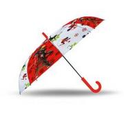 Parasolki dla dzieci - KIDS EUROSWAN Parasolka automatyczna 46cm Ladybug LB17228 Kids Euroswan - miniaturka - grafika 1