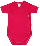 Body dla niemowląt - Body KOPERTOWE K/R 100% Bawełna RÓŻ AMARANT r 56 KLEKLE - miniaturka - grafika 1