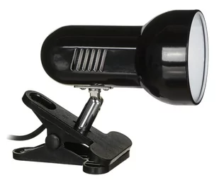 Lampka na biurko mocowana na klips kolor czarny metalowa duży gwint E27 - Lampy stojące - miniaturka - grafika 1