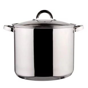 Lumarko Garnek Wysoki Nierdz. 26Cm 10,5L Z Pokrywą Szklaną! - Garnki - miniaturka - grafika 1