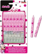 Urodziny dziecka - Procos Świeczki na tort "Mickey Mouse" różowe PROCOS 12 szt 80532 - miniaturka - grafika 1