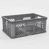 Pojemniki przemysłowe - B2B Partner Skrzynka plastikowa z otworami, 600x400x240 mm 94.10.011 - miniaturka - grafika 1