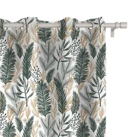 Zasłony - Zasłona WINTER wzór BN72 | Świąteczne gałązki 150 x 160 cm tkanina zaciemniająca - miniaturka - grafika 1