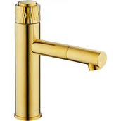 Baterie umywalkowe - Mexen Diamond bateria umywalkowa złota - 71500-50 - miniaturka - grafika 1