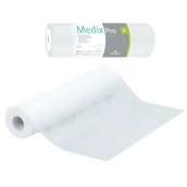 Kosmetyczne akcesoria jednorazowe - Podkład higieniczny na rolce 50cm x 50cm biały 20g MedixPro 100szt - miniaturka - grafika 1