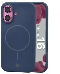 Bizon Silikonowe etui z pierścieniem magnetycznym Soft Case Magnetic do iPhone 16, granatowe - Etui i futerały do telefonów Bizon Silikonowe etui z pierścieniem magnetycznym Soft Case Magnetic do iPhone 16, granatowe - Etui i futerały do telefonów - miniaturka - grafika 1