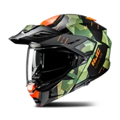 Kaski motocyklowe - Kask Adventure HJC I80 Roki Czarny/Zielony/PomarańczowyM - miniaturka - grafika 1