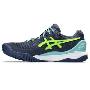 ASICS Gel-Resolution 9 Padel, Męskie trampki, 43.5 EU, Thunder Blue Electric Lime, 43.5 EU - Trampki męskie - miniaturka - grafika 1