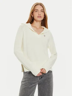 Guess Jeans Sweter W4BR14 Z3HM1 Écru Regular Fit - Swetry damskie - miniaturka - grafika 1