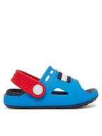 Buty dla chłopców - Tommy Hilfiger Sandały T3X2-33905-0083A M Niebieski - miniaturka - grafika 1