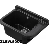 Zlewy i komory gospodarcze - HYDROLAND ZLEW.50 CZARNY Komora gospodarcza czarny 50x34 - miniaturka - grafika 1