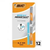 Długopisy - Wkłady +gumka Break Resistant 0,7mm 12+2szt BIC - miniaturka - grafika 1