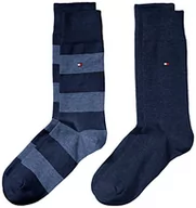 Skarpetki męskie - Tommy Hilfiger 342021001 Skarpety (zestaw 2 sztuk) Męskie, Niebieski (Dżinsy 356), 43/46 EU - miniaturka - grafika 1