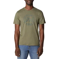 Koszulki męskie - Męska Koszulka z krótkim rękawem COLUMBIA M RAPID RIDGE GRAPHIC TEE 1888813396 – Oliwkowy - miniaturka - grafika 1