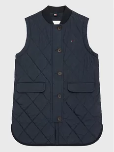 Tommy Hilfiger Kamizelka KG0KG07071 D Granatowy Regular Fit - Kurtki i płaszcze dla chłopców - miniaturka - grafika 1