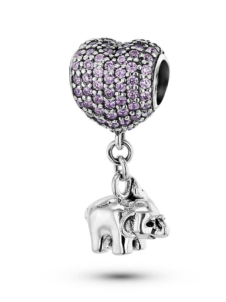 CHARM'S Srebrny charms z cyrkoniami