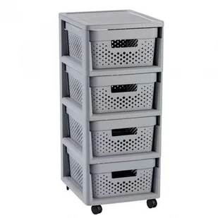 Curver REGAŁ SZAFKA INFINITY 4x11L AŻUROWY 3253924356006 - Szafki łazienkowe - miniaturka - grafika 11