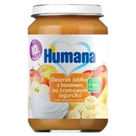 Desery dla dzieci - Humana Deserek jabłko z bananem na kremowym jogurciku po 10. miesiącu 190 g Bio - miniaturka - grafika 1