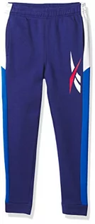 Spodnie i spodenki dla chłopców - Reebok Reebok Spodnie chłopięce Pantalon Lit Intl niebieski niebieski morski 39 9077 - grafika 1
