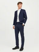 Garnitury - Jack&Jones Garnitur Solaris 12148166 Granatowy Super Slim Fit - miniaturka - grafika 1