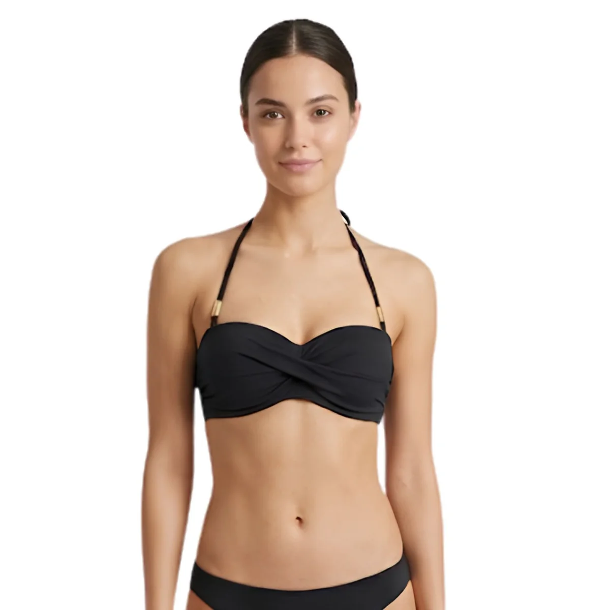 Góra od stroju Calvin Klein biustonosz bikini bandeau usztywniany