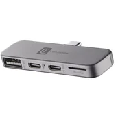 Huby USB - Hub CELLULARLINE OTGUSBC4PTLK USB Typu C, Pasywny - miniaturka - grafika 1