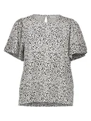 Bluzki damskie - Vila Bluzka "Kaya" w kolorze biało-czarnym - miniaturka - grafika 1