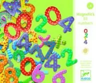 Zabawki interaktywne dla dzieci - Djeco Cyferki magnetyczne 38 szt. - miniaturka - grafika 1