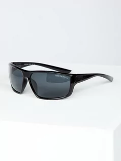 Okulary przeciwsłoneczne - Czarne okulary przeciwsłoneczne Denley PLS7 - grafika 1