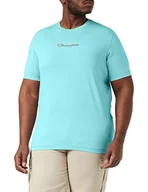 Koszulki męskie - Champion Koszulka męska Soft Fluo S/S, Verdeacqua, XL - miniaturka - grafika 1