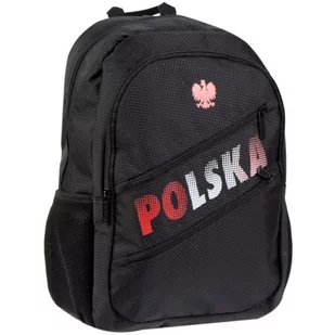 Starpak Plecak Polska Black Pb 1/12 - Plecaki szkolne i tornistry - miniaturka - grafika 1