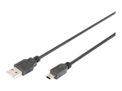 Kable USB - DIGITUS - Kabel USB - USB na mini-USB typ B - 3 m - miniaturka - grafika 1