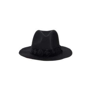 Damski Kapelusz GUESS FEDORA HAT AW9936WOL01-BLA – Czarny - Czapki damskie - miniaturka - grafika 1
